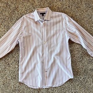 Banana republic button up shirt, vertical striped